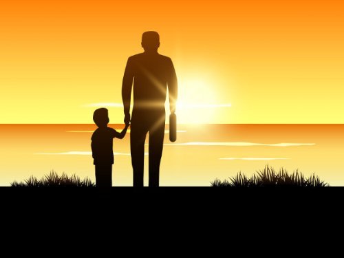 子供に愛情を伝える-baby-father-sunset