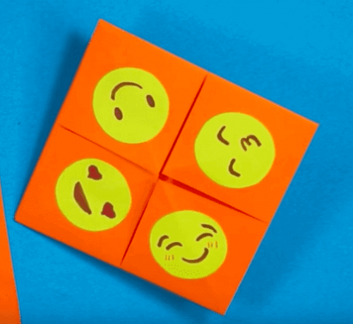 顔が書かれたココット ココット 折り紙 感情 表現